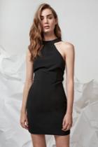 Finders Keepers Go Now Short Sleeve Dress Black