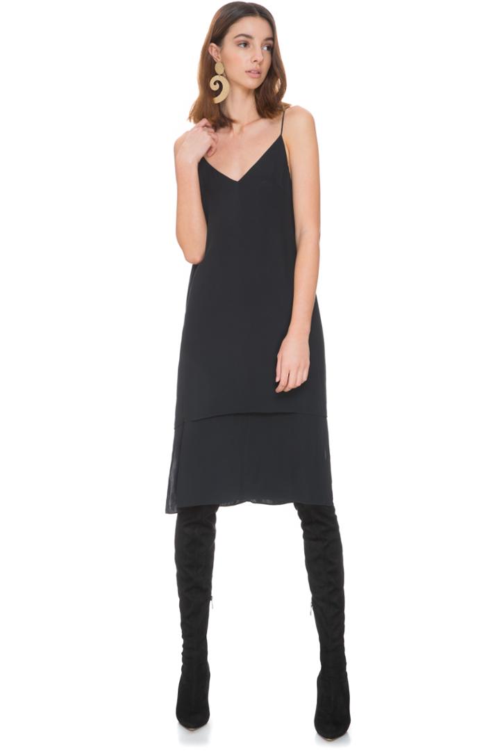 C/meo Collective Never Be Short Sleeve Dress Black