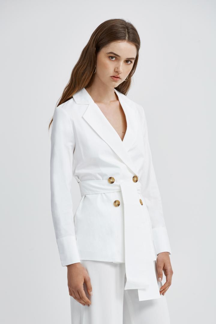 C/meo Collective Into You Long Sleeve Shirt Ivory