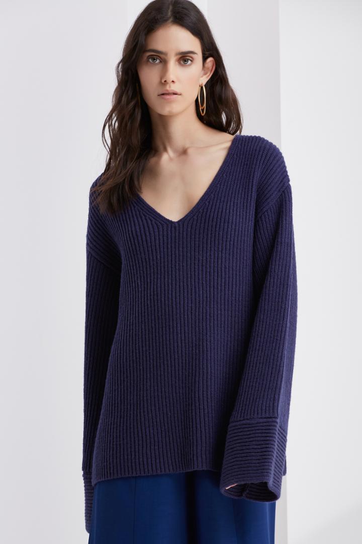 Finders Keepers Frederick Flare Sleeve Knit Ink