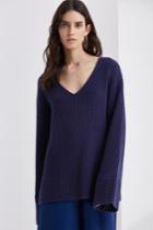 Finders Keepers Frederick Flare Sleeve Knit Ink