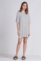 The Fifth Hamilton Dress Black And White Stripe