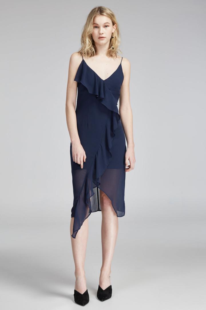 Keepsake Aster Dress Navy