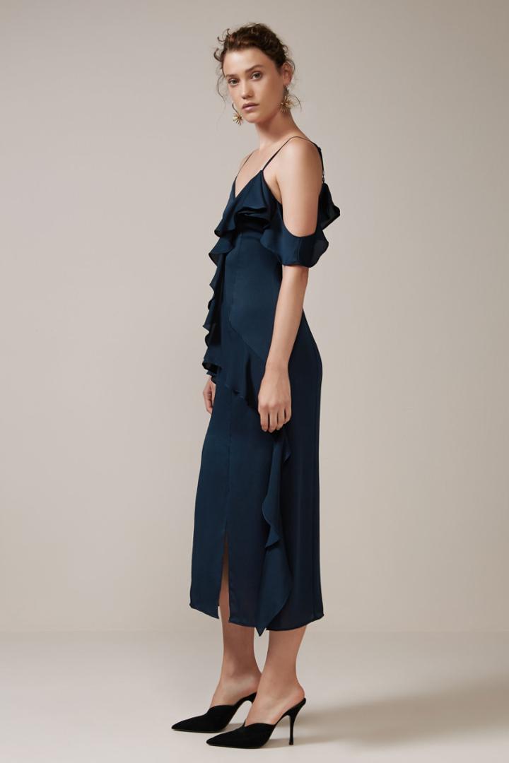 Keepsake Love Bound Midi Dress Navy