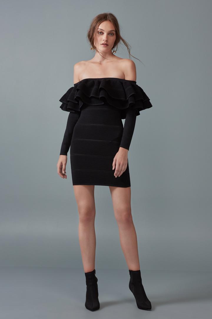 Keepsake Keepsake Over Time Knit Dress Blackxs,s,m,l