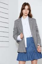 The Fifth Century Check Blazer Grey Checkxxs, Xs,s,m,l,xl