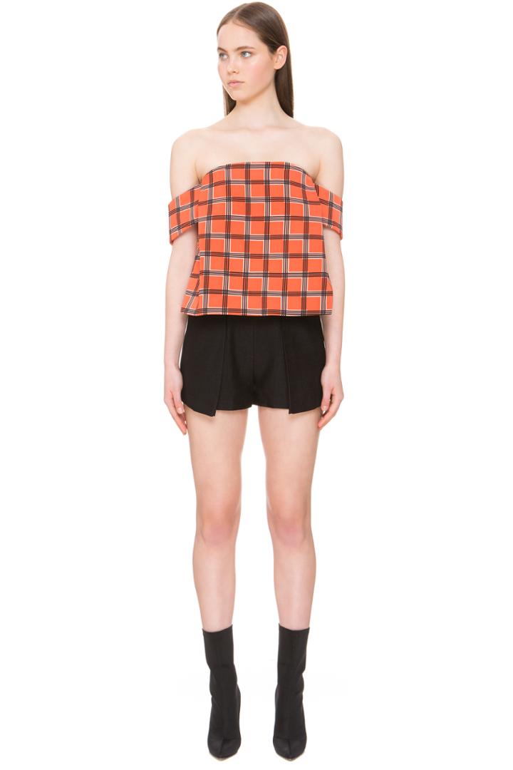 C/meo Collective All Under One Check Top Rust Check