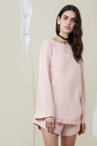 Finders Keepers Aster Long Sleeve Top Dusk