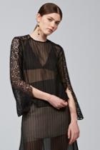 Keepsake Starstruck Long Sleeve Top Black