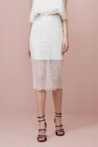 Keepsake Wanderer Lace Skirt Ivory