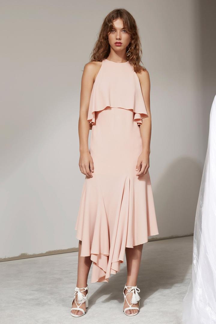 C/meo Collective C/meo Collective Divergent Midi Dress Dusty Pink