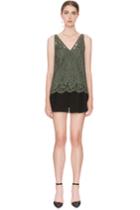 Keepsake Heartbreaker Lace Top Khaki