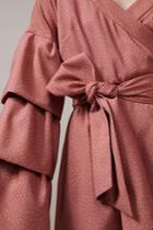 Keepsake Keepsake Set In Stone Wrap Dress Rose Spot