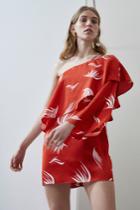 C/meo Collective Nothing Even Matters Mini Dress Poppy Wings