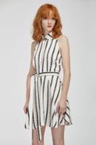 Finders Keepers Carlos Short Sleeve Dress White Base Spot Print