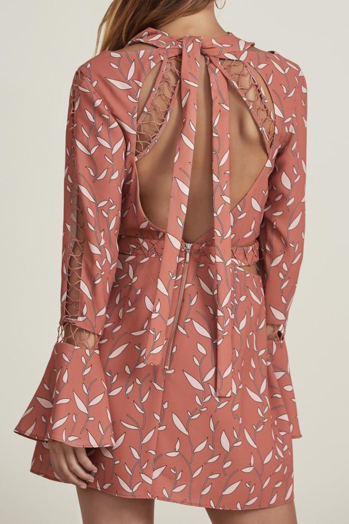 Finders Borderlines Dress Papaya Vine