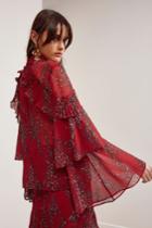 Keepsake Keepsake Light Up Long Sleeve Top Red Wildflower Floralxxs, Xs,s,xl