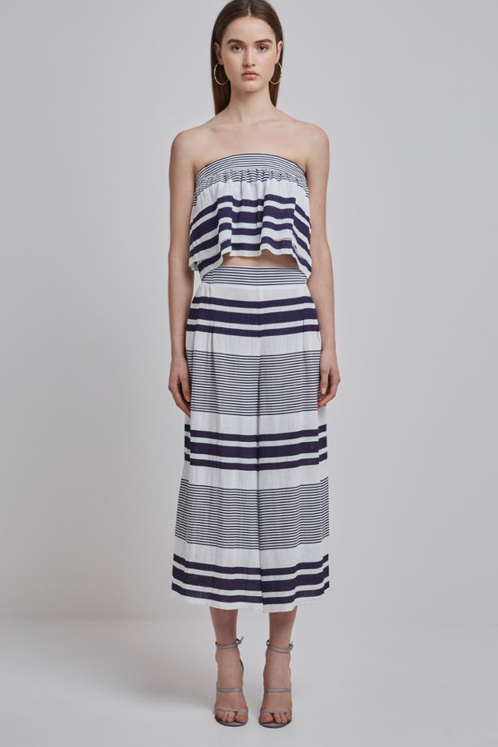 Finders Keepers Mason Culotte Navy Stripe