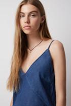 The Fifth The Fifth Moonlight Dreams Top Washed Blue Chambray