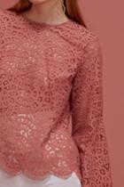 Keepsake Be The One Long Sleeve Top Cinnamon