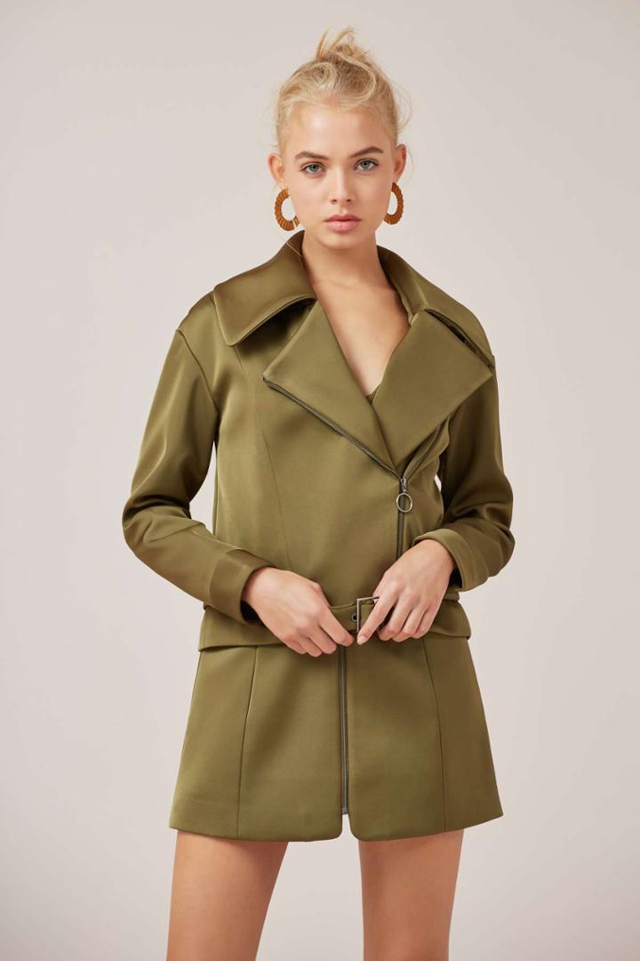 Finders Keepers Permission Jacket Juniperxxs, Xs,s,m