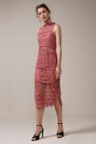 Keepsake Stay Close Lace Dress Paprika