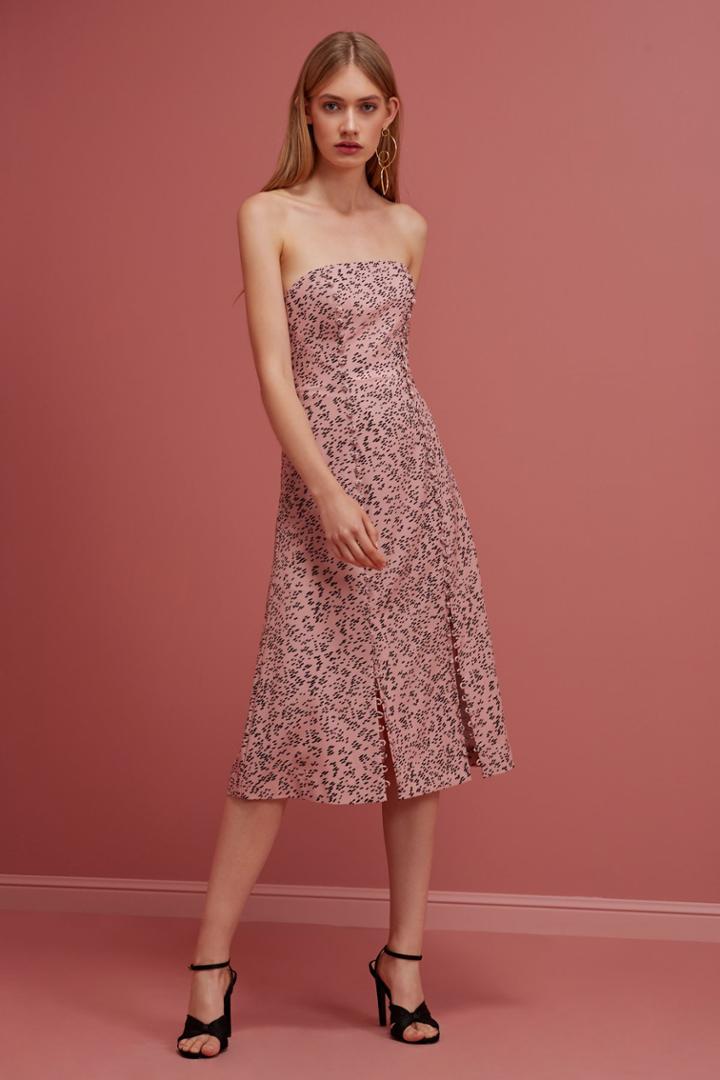 Keepsake Morning Rain Dress Dusk Rain Print