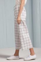 The Fifth Atticus Check Pant White W Charcoalxxs, Xs,s,m,xl