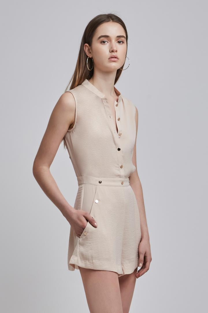 Finders Keepers Maynard Playsuit Sand