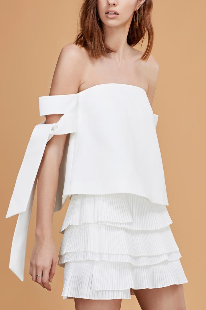 C/meo Collective Charged Up Top Ivory