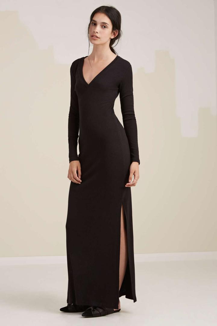 The Fifth The Fifth Double Take Long Sleeve Dress Black