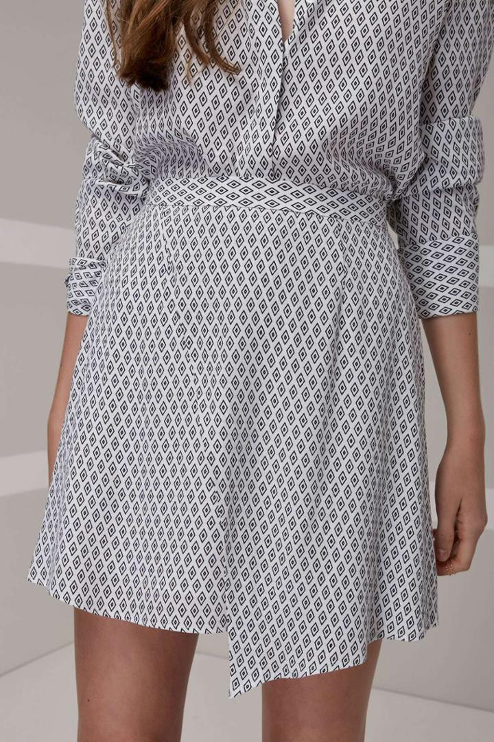 The Fifth The Fifth Crystal Nights Skirt Light Diamond Print