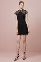 Keepsake Daydream Lace Mini Dress Black