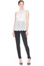 Keepsake Think Twice Lace Top Ivory