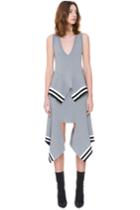 C/meo Collective There Is A Way Short Sleeve Stripe Knit Top Grey Marle