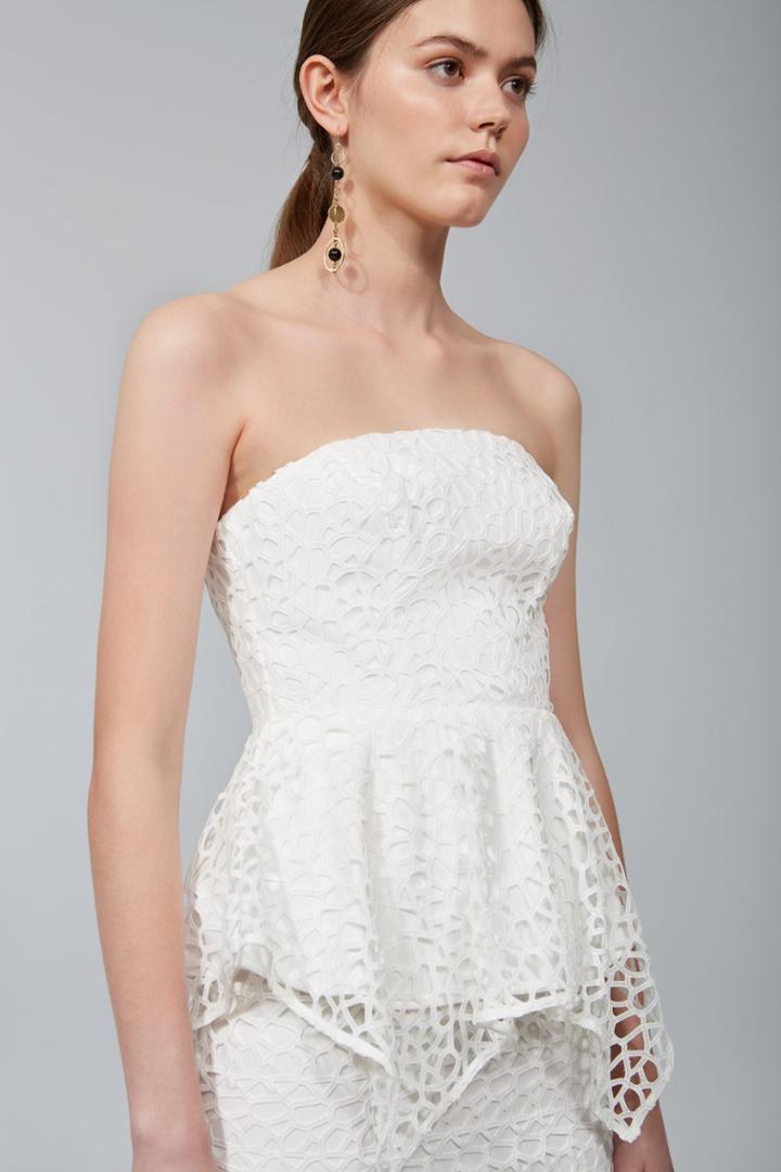 Keepsake Midnight Hour Lace Bustier Ivory