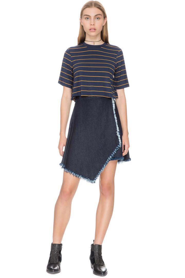 The Fifth Front Row Skirt Deep Blue