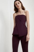 C/meo Collective Don't Stop Bustier Top Aubergine