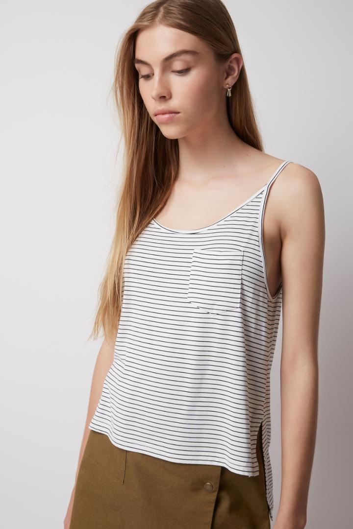 The Fifth The Fifth Time Lapse Tank White And Black Stripe