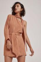 C/meo Collective C/meo Collective Everlasting One Shoulder Dress Biscuit Chain Print