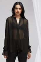 Finders Keepers Memphis Blouse Black