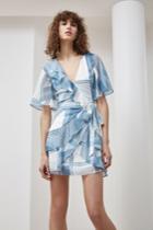 C/meo Collective C/meo Collective Allude Mini Dress Steel Blue Scarf