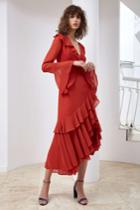 C/meo Collective Allude Long Sleeve Dress Redxxs, Xs,s,m,l,xl