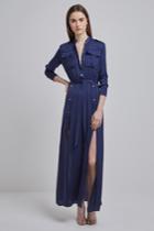 Finders Keepers Maynard Shirt Dress Navy