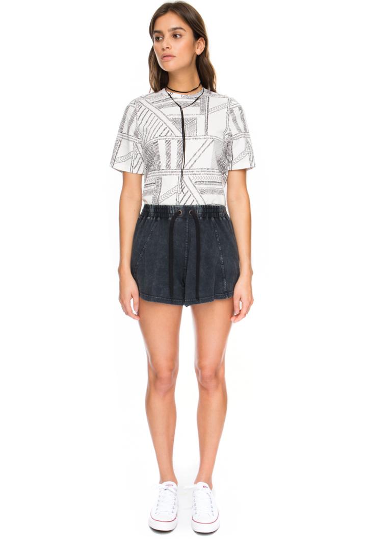 The Fifth Leading Lights Short Washed Black