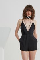 C/meo Collective Set In Stone Playsuit Black