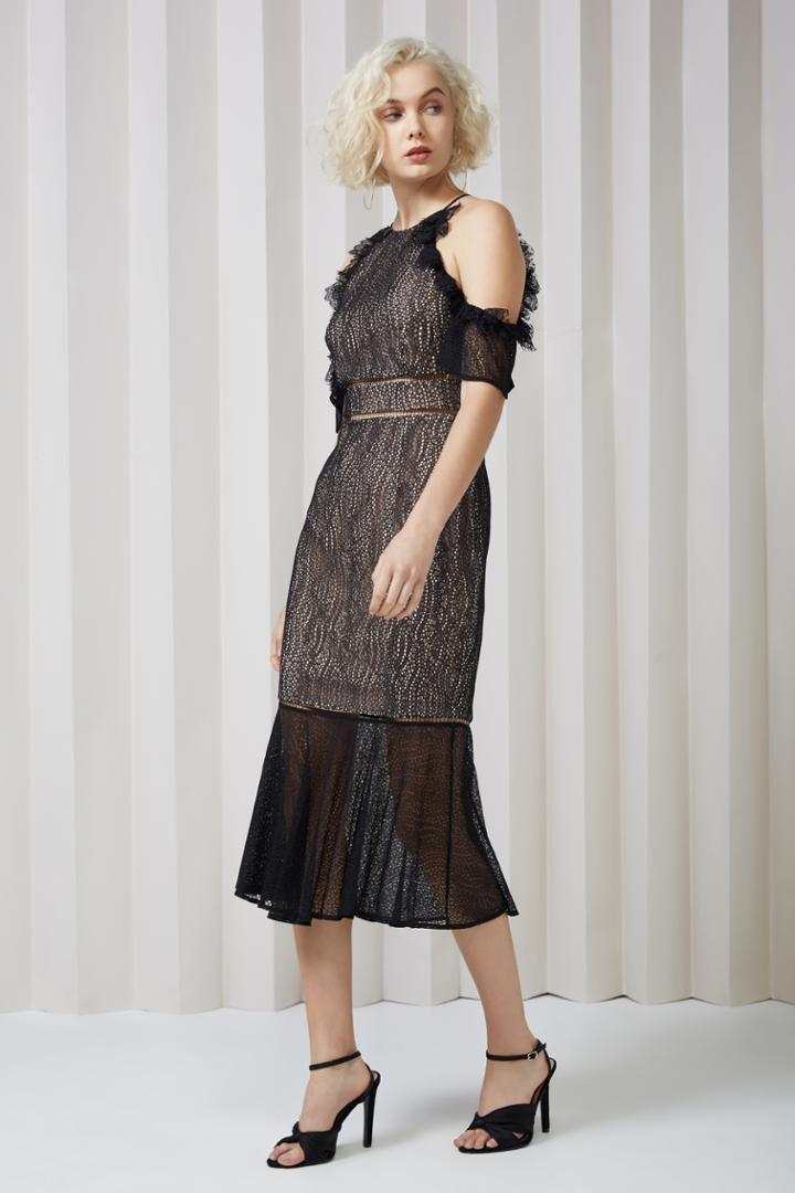 Keepsake Keepsake Slide Lace Dress Blackxxs, Xs,s,m,l