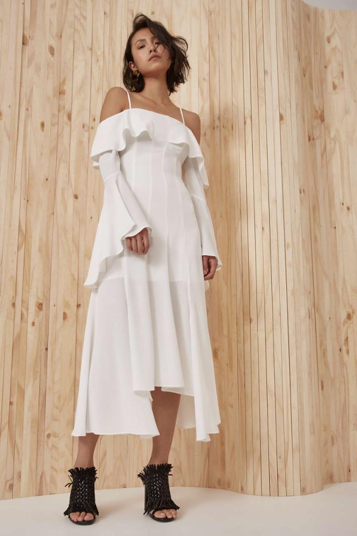 C/meo Collective C/meo Collective Compose Midi Dress Ivory