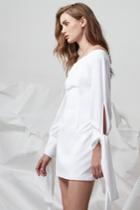 Finders Keepers Go Now Long Sleeve Dress Cloud