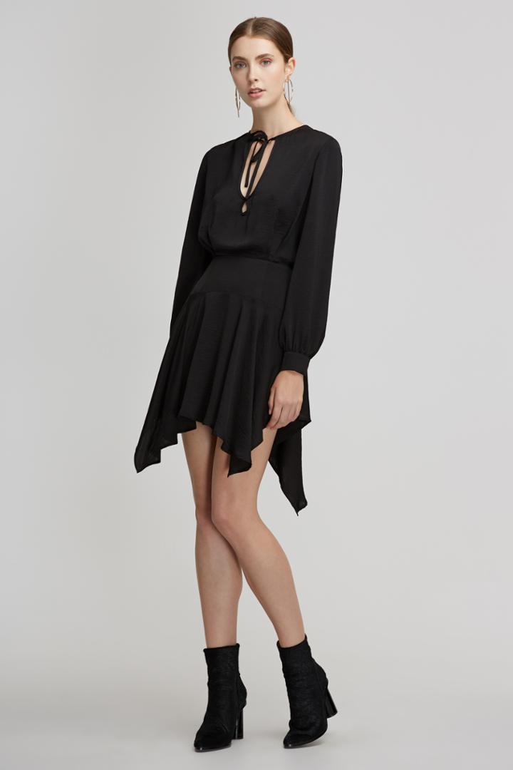 Finders Keepers Huntr Long Sleeve Dress Black